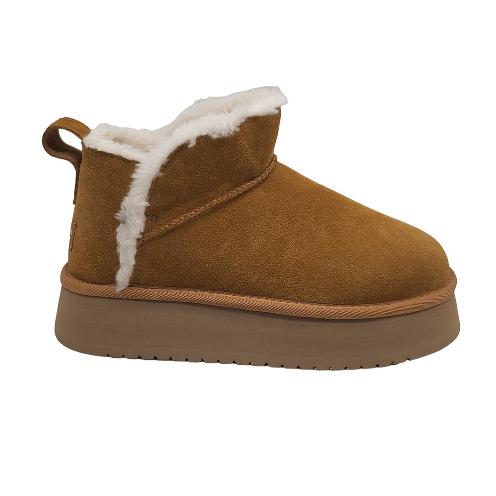 Koolaburra by UGG Koola Ultra Mini Platform Women 6 Chestnut Ankle Boots‎
